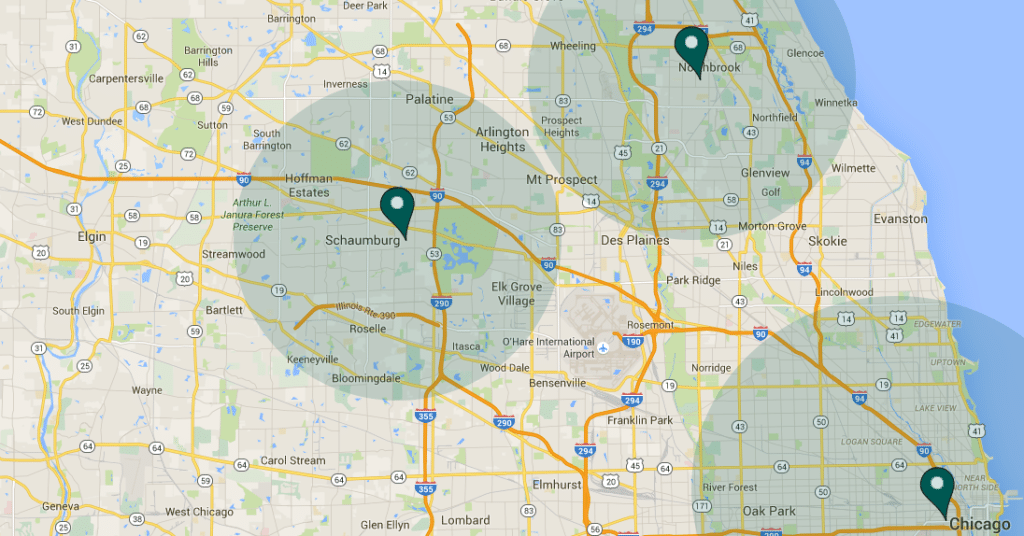 Areas We Serve 