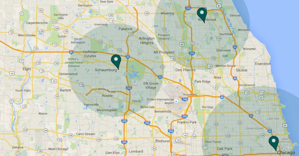 Areas We Serve 